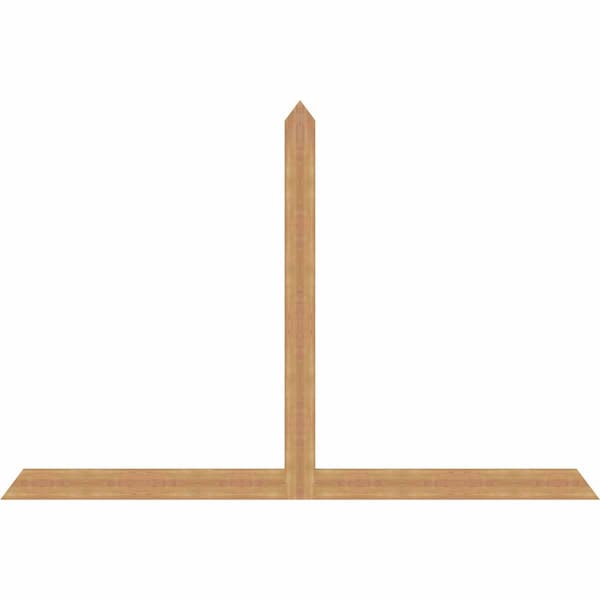 Ekena Millwork Portland Timber Gable Bracket, Western Red Cedar, 108"W x 72"H x 1 1/2"D x 5 1/2"F, 16/12 Pitch GBW108X72X0206POR00SWR - main